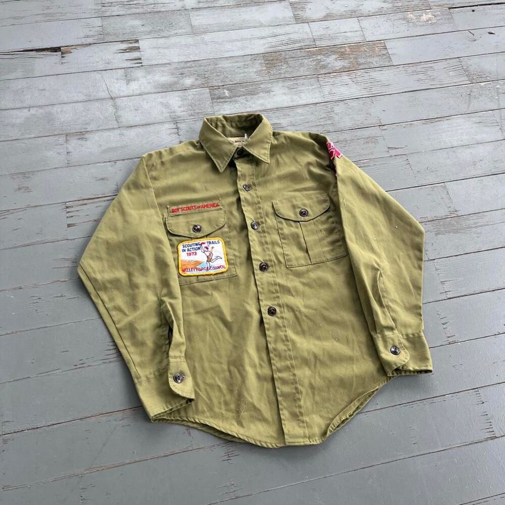 Vintage 1973 Boy Scouts of America Button Up Shirt